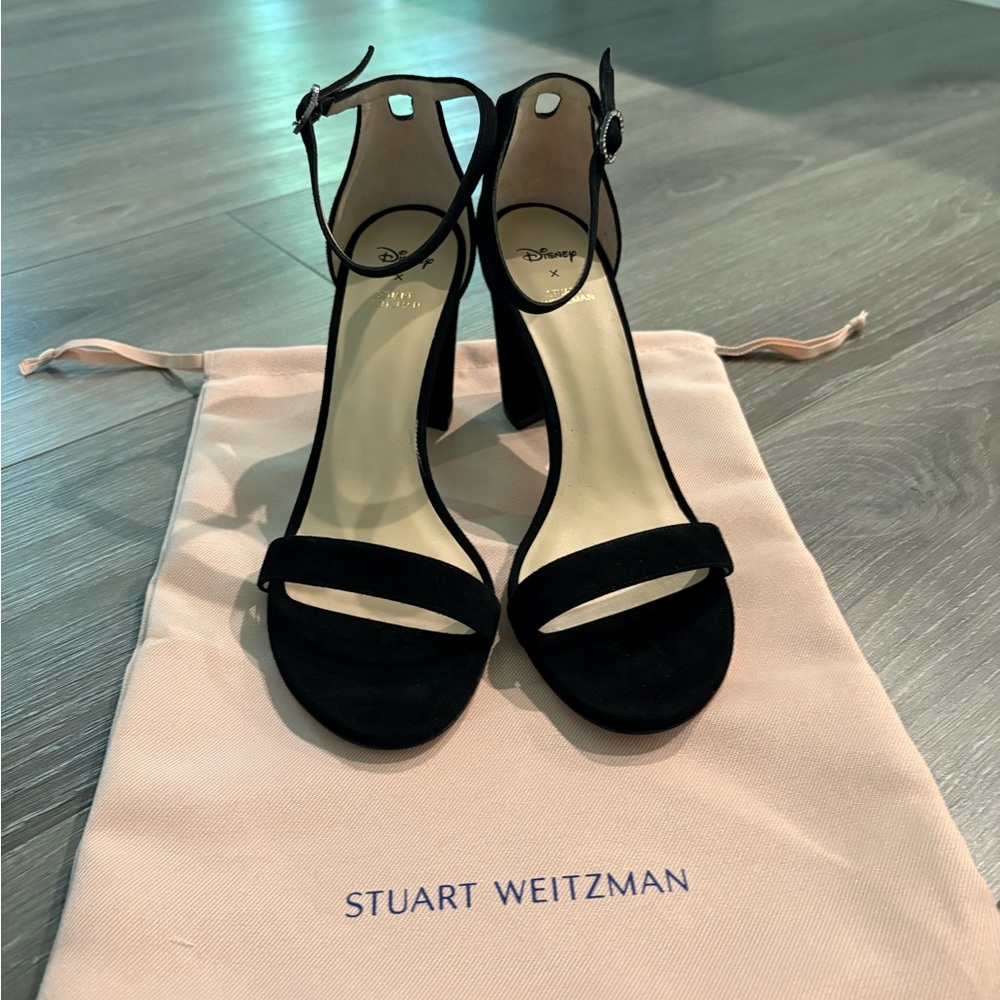 Stuart Weitzman Black Suede Heels